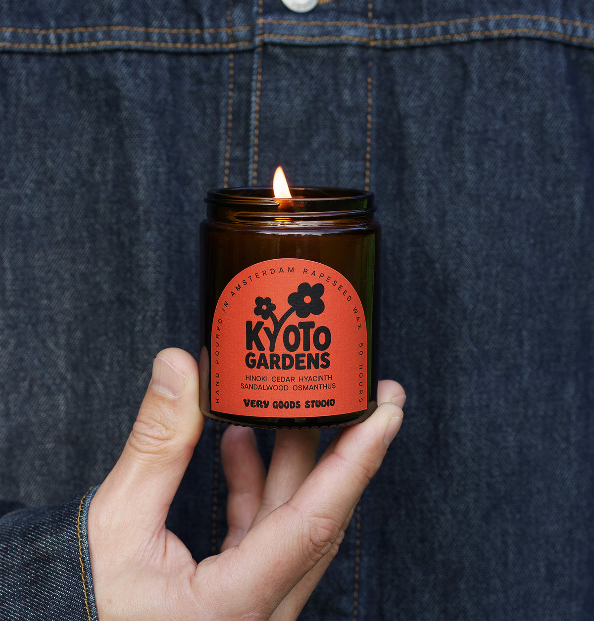 KYOTO GARDENS - Rapeseed Candle Mid Size 170ml 45-50 Hours