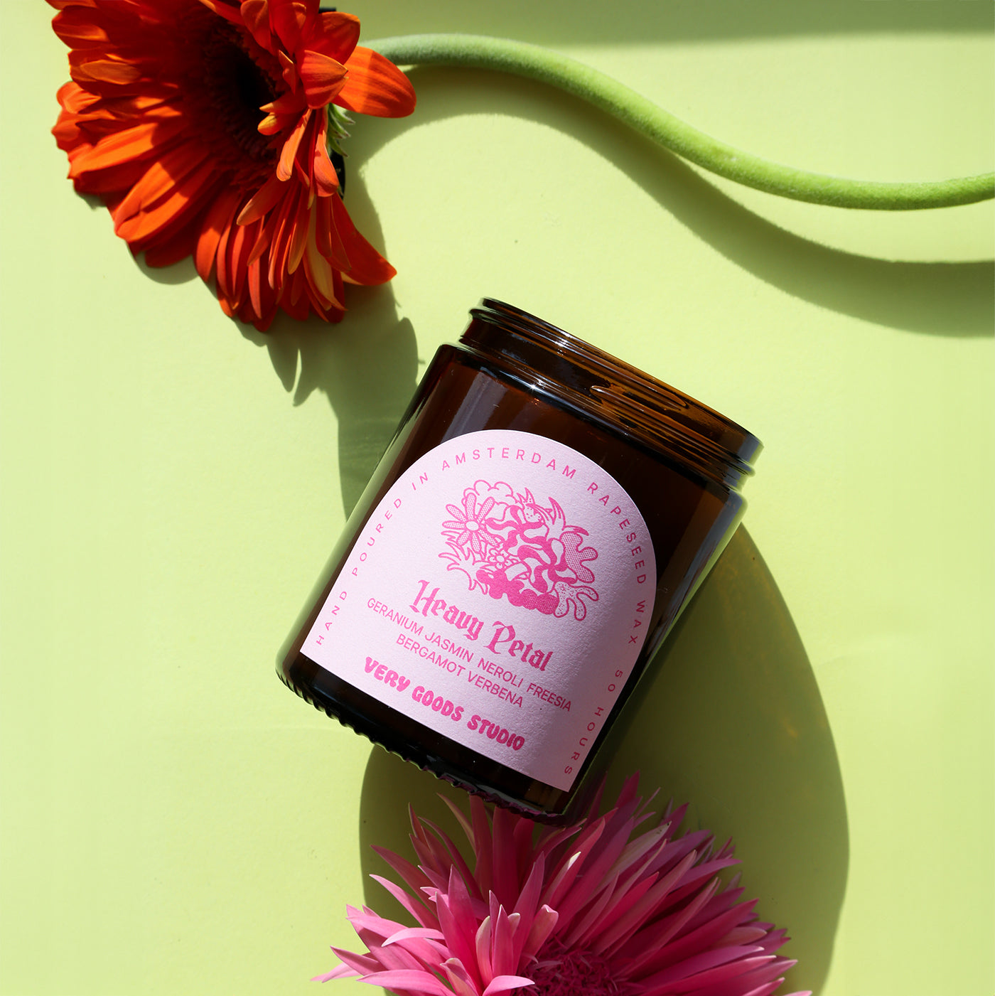 Heavy Petal - Rapeseed Candle Mid Size 170ml 45-50 Hours