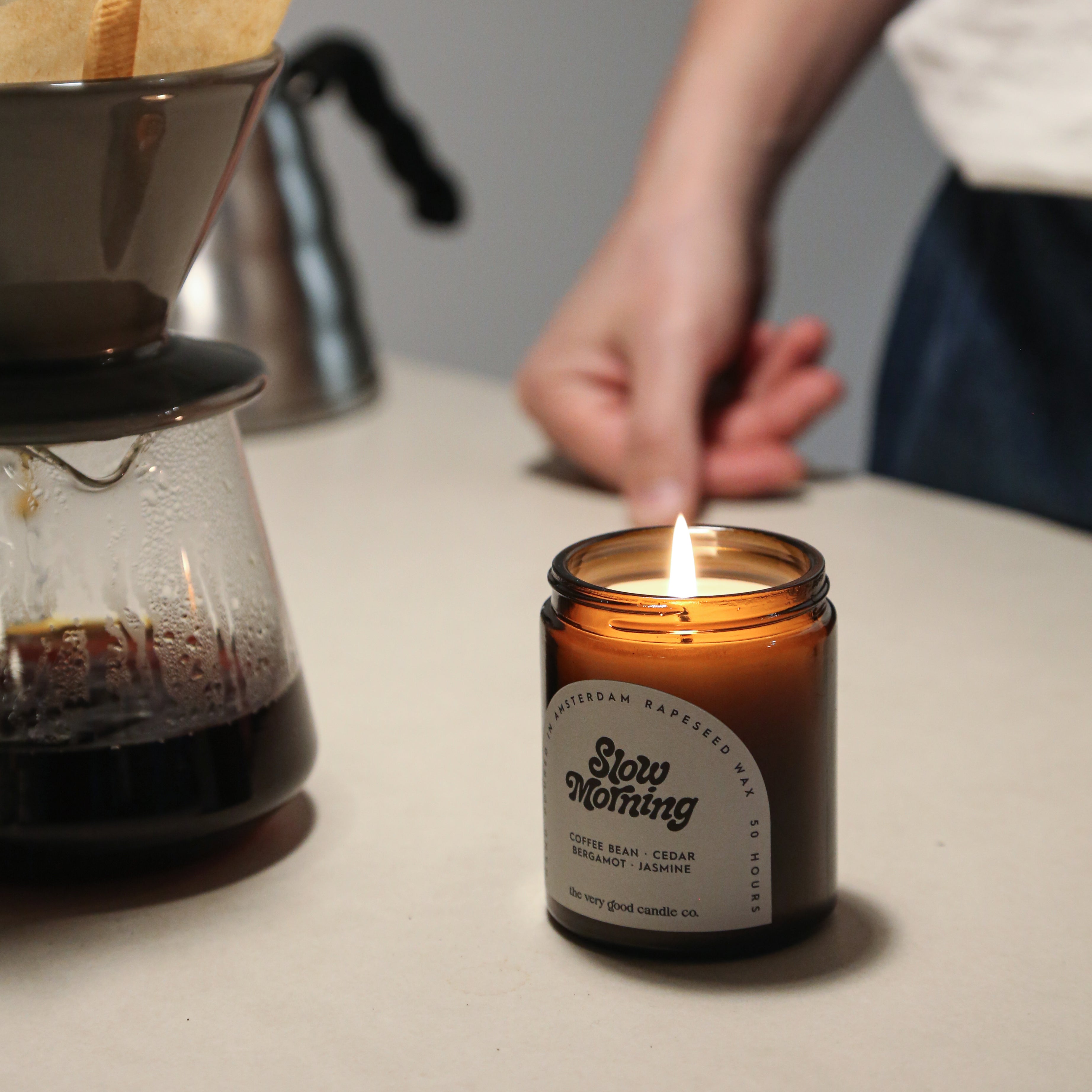 SLOW MORNING - Rapeseed Candle Mid Size 170ml 45-50 Hours