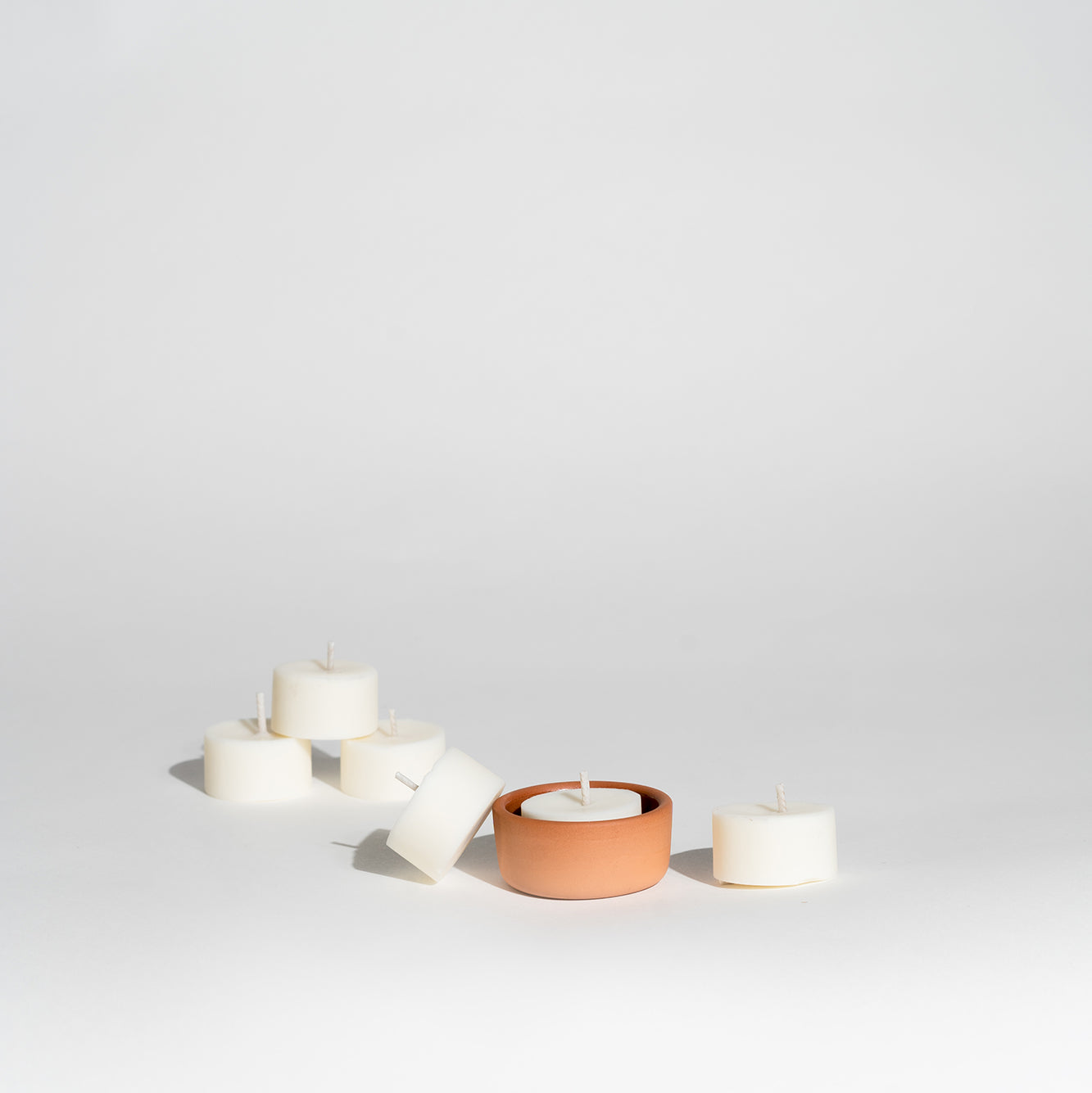 STORMUR Tealights & Terracotta Tealight Holder