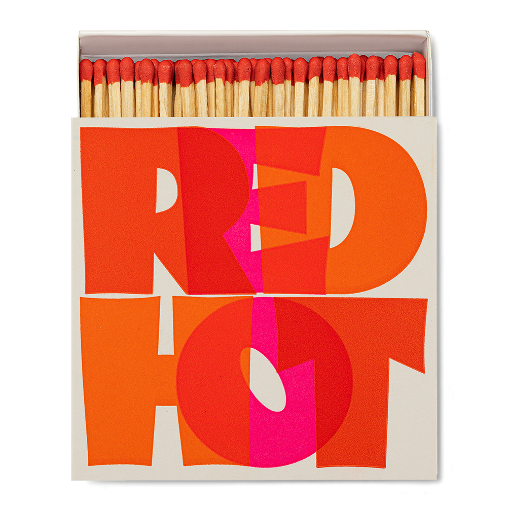 Archivist Luxury Matches - RED HOT