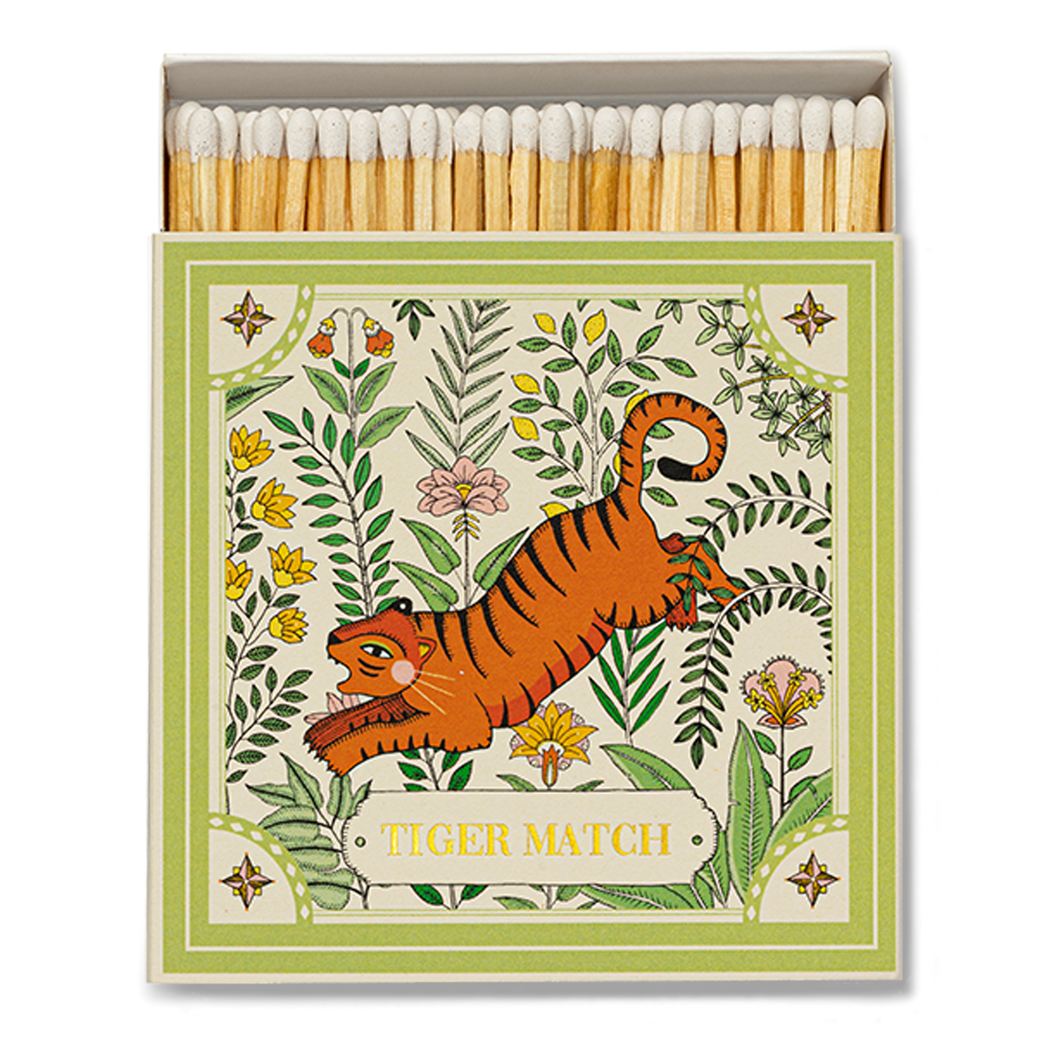 Archivist Luxury Matches - Green Tiger